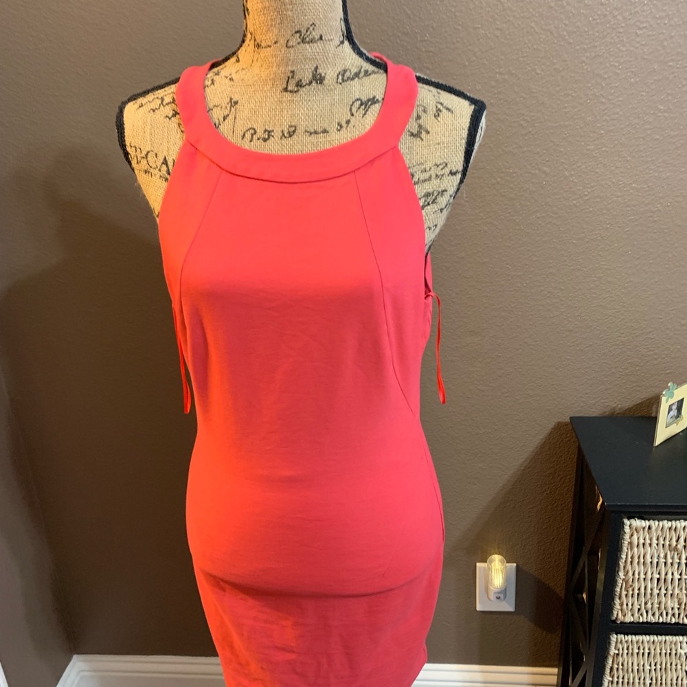 Red sexy Casual backless.